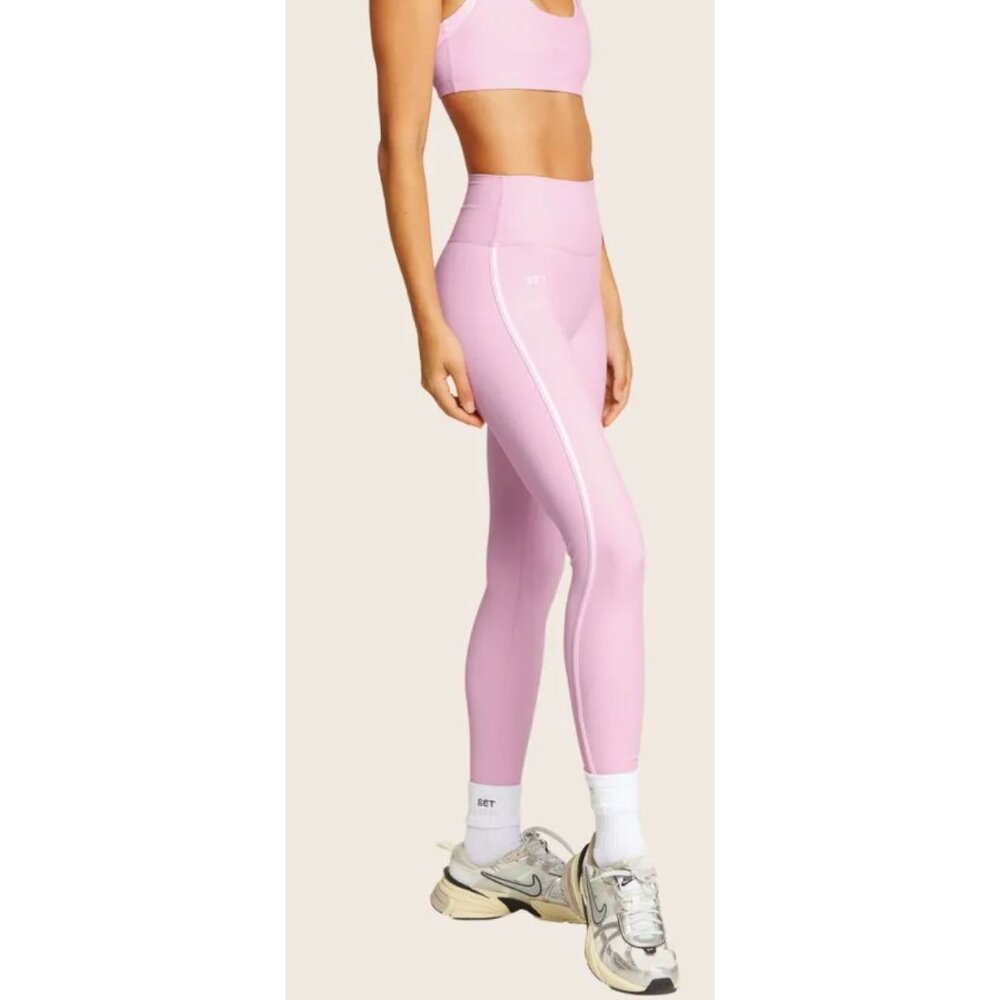Set Active Sportybody Stripe Leggings Primrose-sz XS